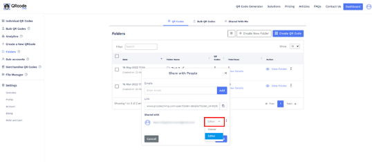 Tutorial: How to Share QR Code Folders with Multiple Clients? - Free QR ...